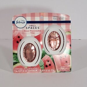 Febreze Small Spaces Sweet Watermelon Vine Air Freshener 2 Pack Limited Edition